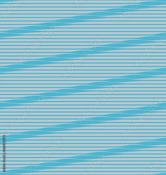 Obraz vector seamless blue sea wave texture