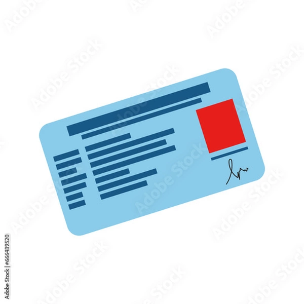 Obraz Illustration vector graphic of ID Card Indonesian citizen Called KTP Indonesia
