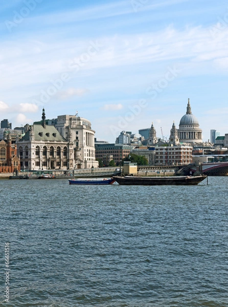 Obraz London view with St. Paul's cathedral