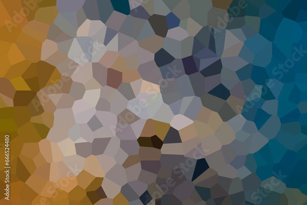 Obraz Gradient dark yellow to blue crystalised background