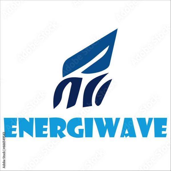Obraz EnergiWave logo design