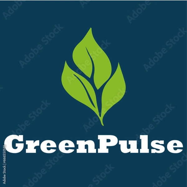 Fototapeta GreenPulse logo design