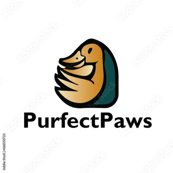 Obraz PurrfectPaws logo design