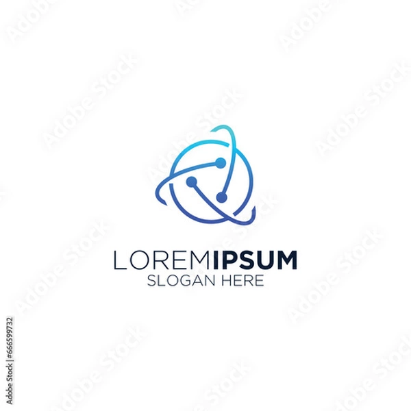 Obraz science modern logo