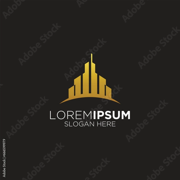 Obraz skyscraper logo design