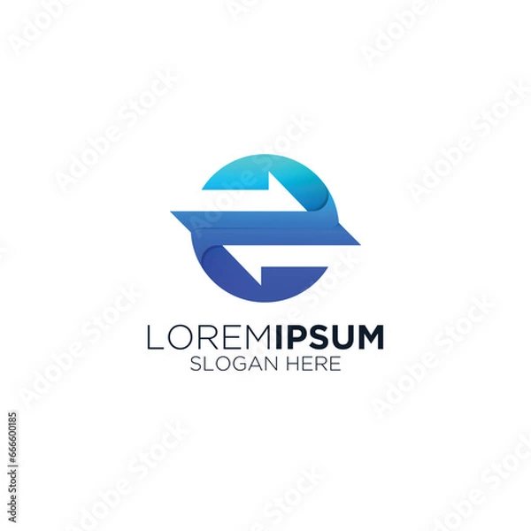 Obraz modern transfer technology logo design