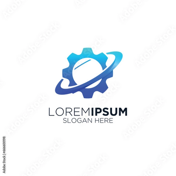 Obraz engineering logo design construction