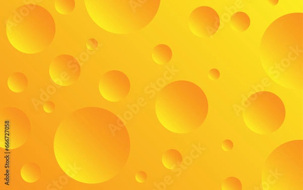 Fototapeta Abstract Cheese Bubble Background Yellow gradient cheese theme modern food background for web cover wallpaper advertising presentation or banner