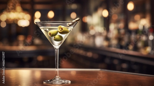 Obraz dirty martini at the bar