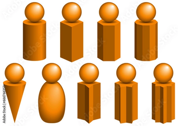 Fototapeta 人のアイコン素材