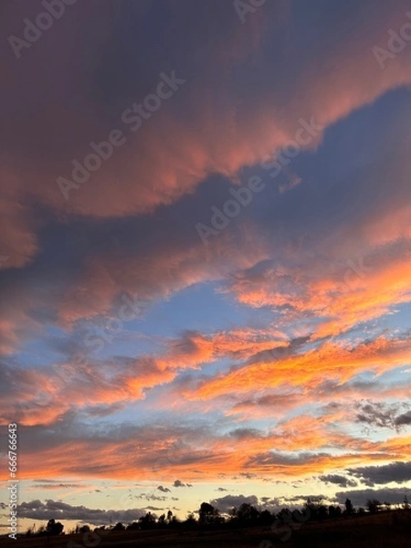 Obraz sunset in the mountains