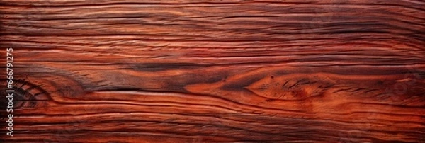 Fototapeta The backdrop is made of wood with a rich padauk pattern