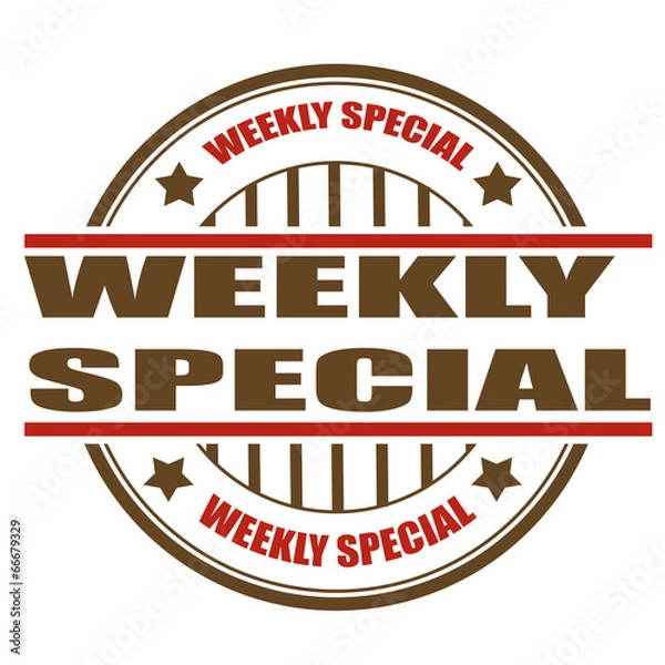 Obraz weekly special stamp