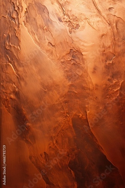 Fototapeta The backdrop exhibits a textured appearance mirroring the patina of copper