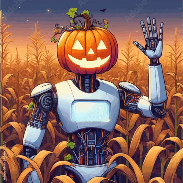 Obraz robot hallowen