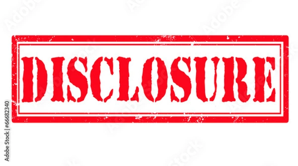 Obraz disclosure stamp