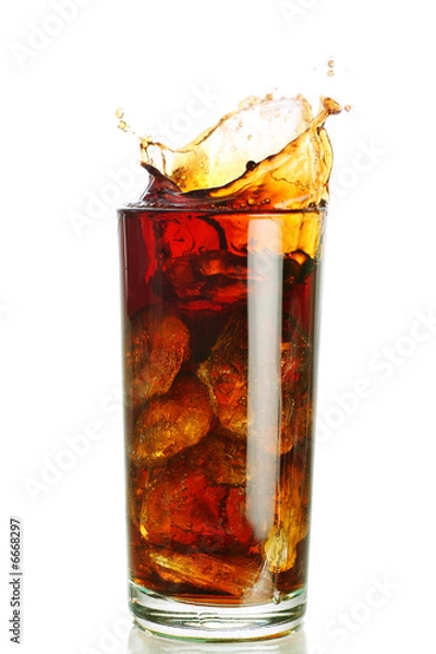 Obraz spryskaj w szklance