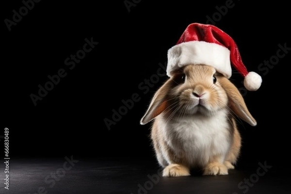 Obraz tender christmas rabbit