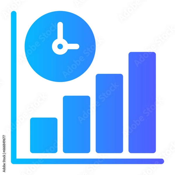 Fototapeta stats gradient icon