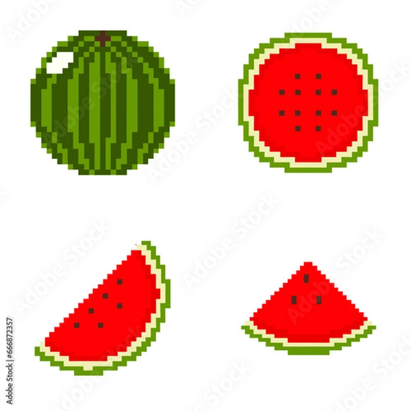 Obraz Watermelon illustration vector 