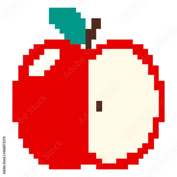 Obraz Apple illustration pixel vector