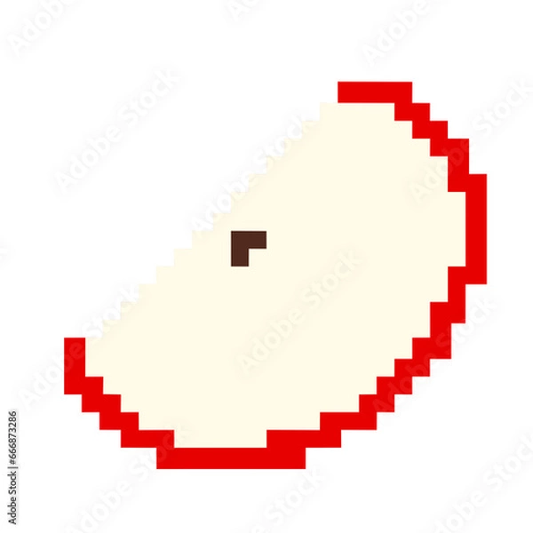 Obraz Apple illustration pixel vector