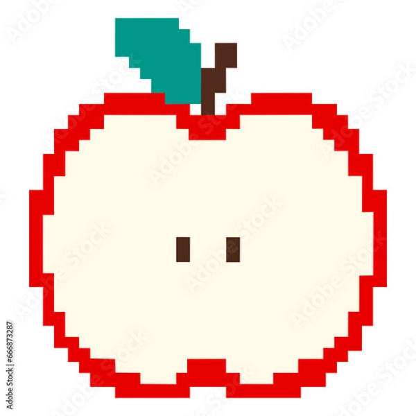 Obraz Apple illustration pixel vector