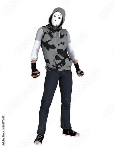 Fototapeta ホッケーマスクの男性