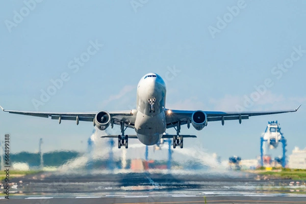 Obraz 離陸していく飛行機
