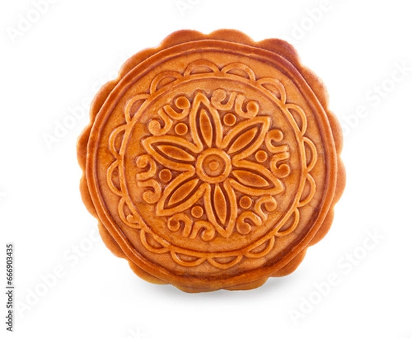 Obraz beautiful mooncake isolated  on transparent.