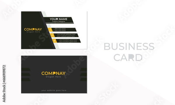 Fototapeta Simple minimal business card template.