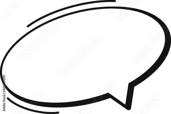 Obraz Speech bubble doodle hand drawn