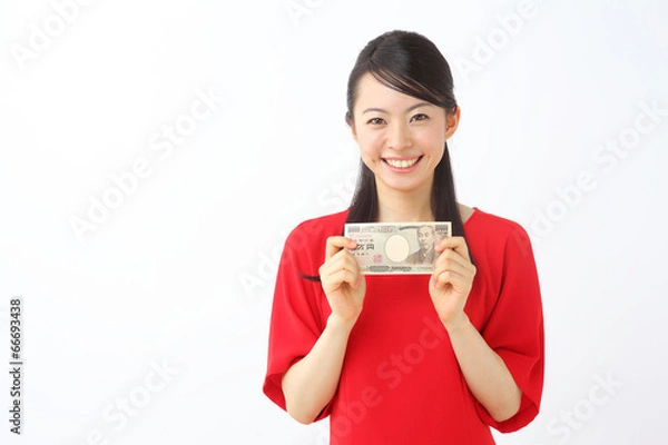 Obraz お金と女性