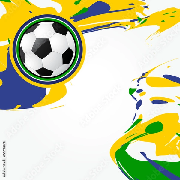 Obraz abstract soccer game design