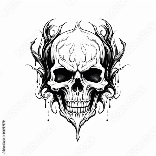 Obraz Skull with Historical Reference