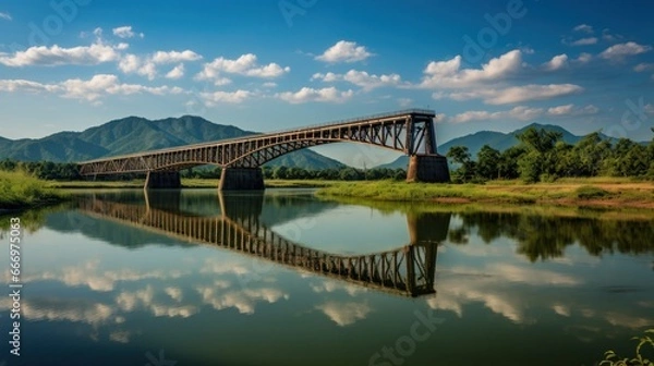 Fototapeta An expansive view of the World War Two Memorial Bridge located near Pai