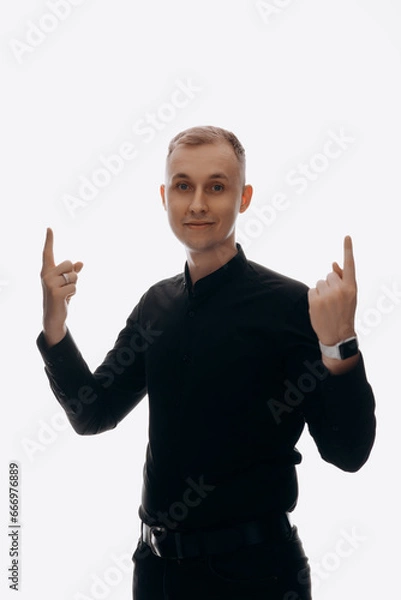 Obraz businessman on a white background