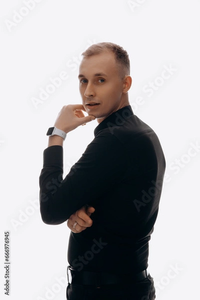 Obraz businessman on a white background