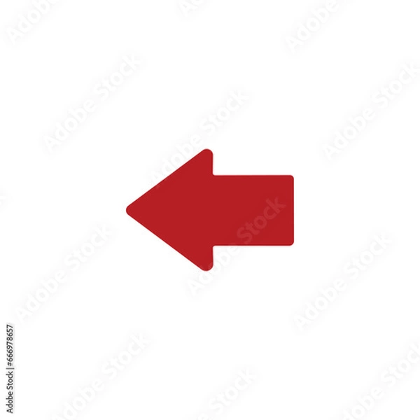 Obraz arrow icon on white background vector symbol	