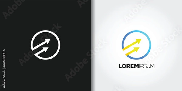 Fototapeta moving forward logo