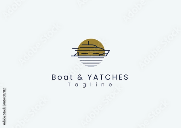 Obraz Boats Logo | Yatche Logo 