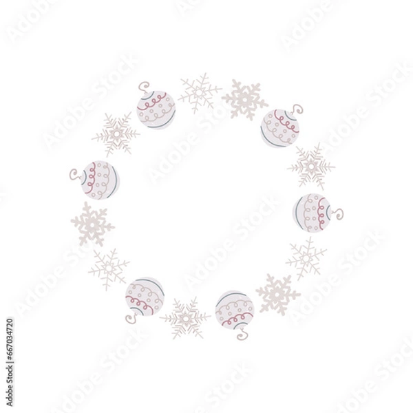 Obraz Round New Year frames, vector.