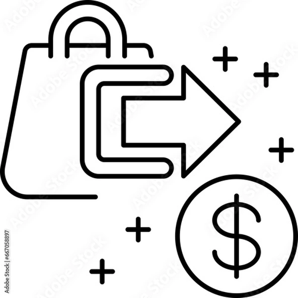 Fototapeta selling  icon