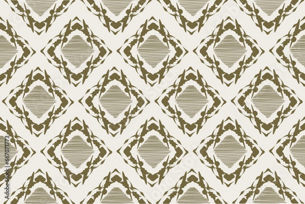 Fototapeta Geometric ethnic pattern embroidery design for background or wallpaper and clothing. Aztec style abstract vector illustration.design for texture,fabric,decoration.
