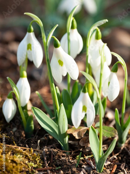 Fototapeta スノードロップの花