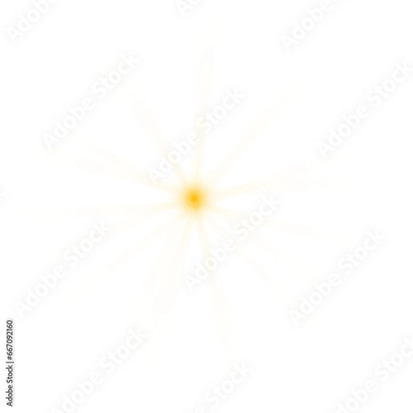 Obraz Overlays, overlay, light transition, effects sunlight, lens flare, light leaks. High-quality stock PNG image of sun rays light overlays yellow flare glow isolated on transparent background for design