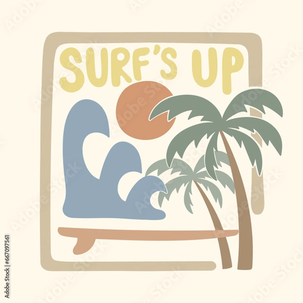 Obraz summer beach icon