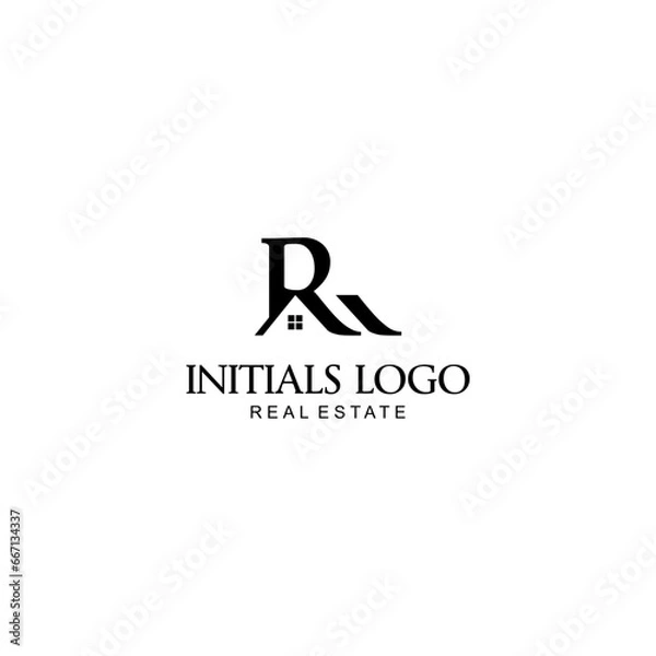Fototapeta intials logo