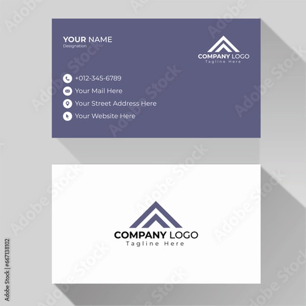 Fototapeta Vector professional elegant business card design template
