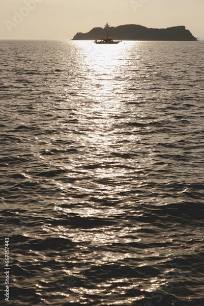 Obraz 반짝이는 일몰의 바다